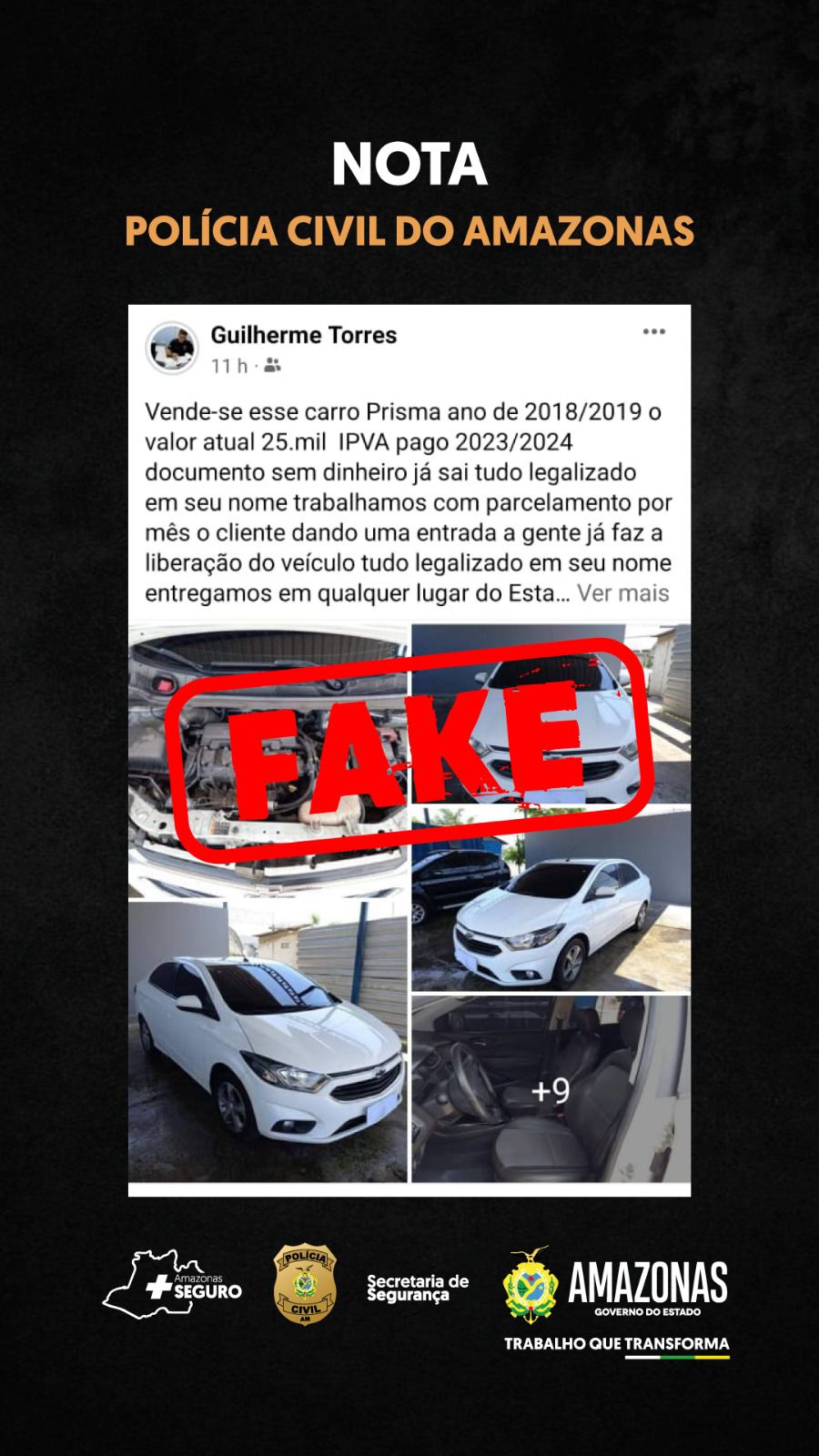 Delegado Guilherme Torres é Vítima De Perfil Falso No Facebook - Portal ...